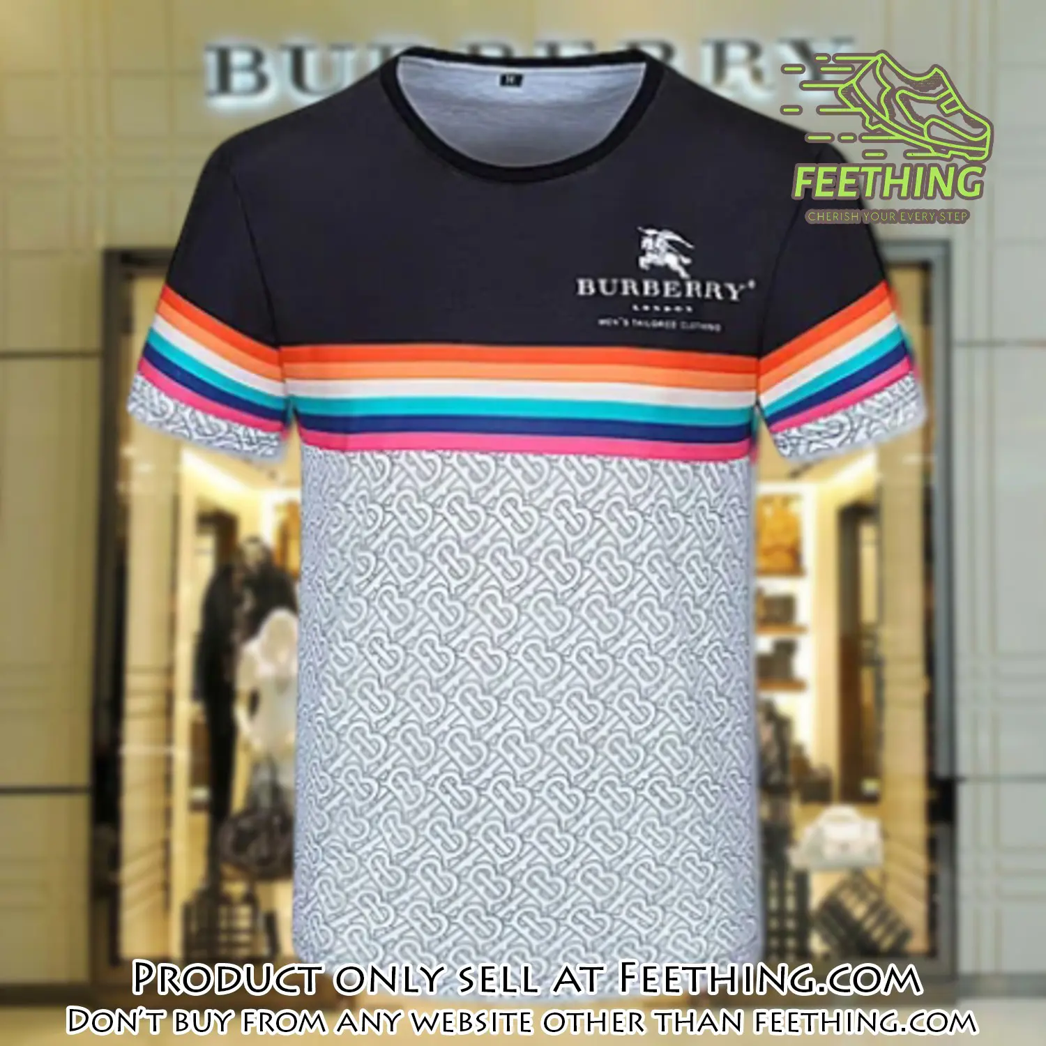 Burberry luxury brand unisex tshirt outfit for men women ft4727149